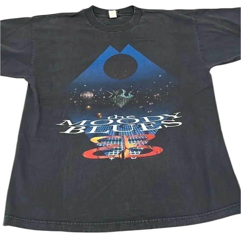 Vintage mens size XL authentic 1998 Moody Blues band T-shirt GVC